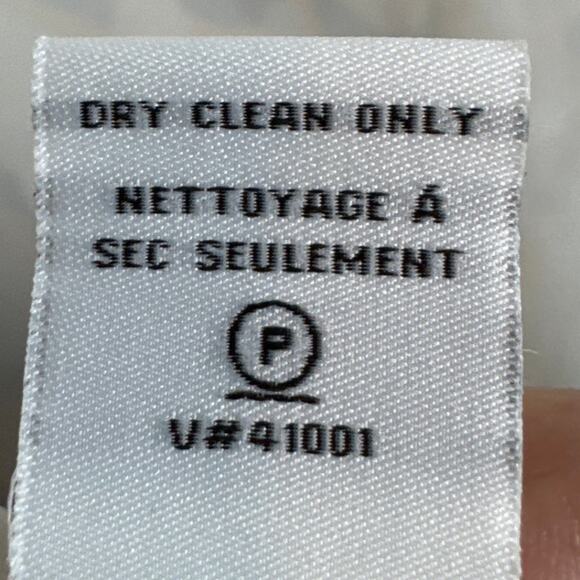 Diane Von Furstenberg Silk Blouse Black Yellow Abstract Print SZ P Quiet Luxury - Picture 8 of 9